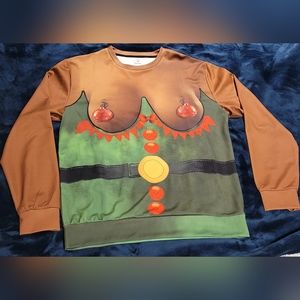Ugly Christmas Sweater (Sweatshirt) - Sexy Elf